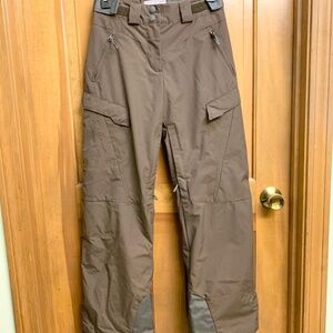 Salomon ski/snow pants brown sz xs